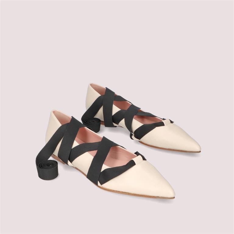 BALLERINA LACE UP BLANCA