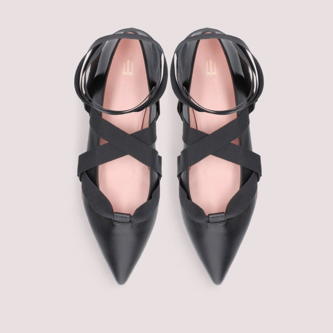 BALLERINA LACE UP NEGRA