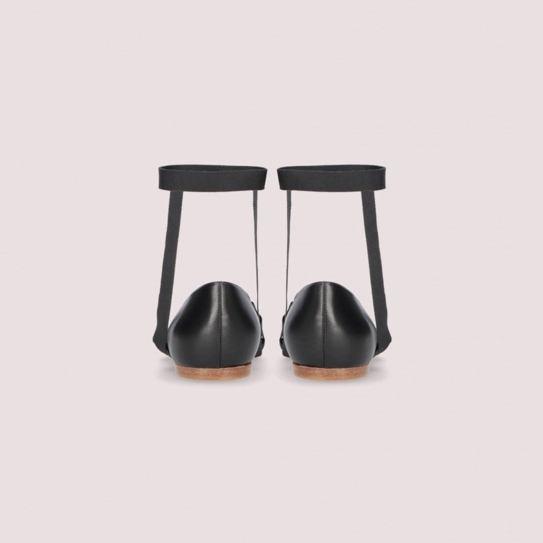 BALLERINA LACE UP NEGRA